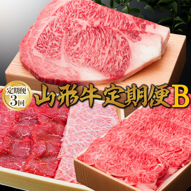【ふるさと納税】【定期便3回】山形牛定期便B[冷蔵便] FY25-074