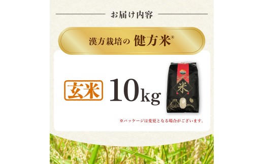 健方米 アキサカリ 玄米10kg 漢方栽培