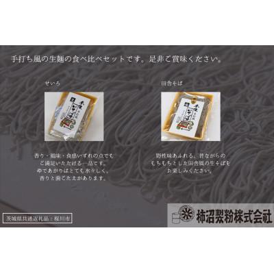 ふるさと納税 かすみがうら市 【茨城県共通返礼品:桜川市】常陸秋そば 生そば (せいろ・田舎) 食べ比べセット 300g×各3袋