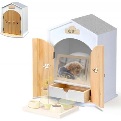 ふるさと納税 名古屋市 ペット用仏壇 AngelHouse天使のおうち型仏壇　パールグレー