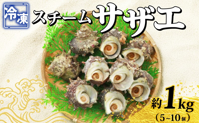 
                  冷凍スチーム サザエ 5～10個 冷凍 約 1kg スチーム加工 時短 殻付き さざえ スチーム アレンジ 壺焼き バター焼き つぼ煮 海鮮 下処理済み 下関 山口 《さわ水産：SW》
                