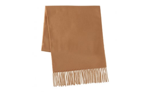 カシミヤ100% ウェーブマフラー カラシ｜高級素材 軽量 なめらかな肌触り 寒さ対策 確かな技術 日本製 い [4025]