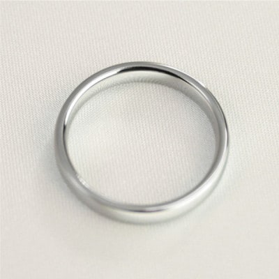 純チタン甲丸リング(幅3mm)12号【1642915】