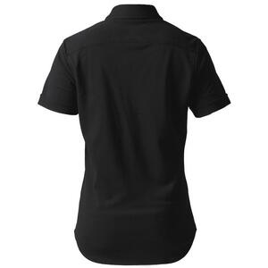 DJS-003 decollouomo メンズパイロットシャツ半袖（生地／コンコルド）スモーキーブラック／Mサイズ