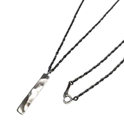 ふるさと納税 瑞穂市 SDGs一点物技法シルバータタキネックレス50cmユニセックス