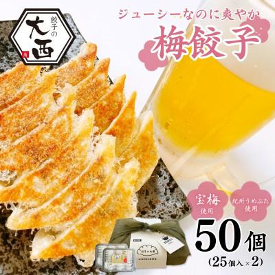 ふるさと納税 田辺市 大西の梅餃子セット ギフトBOX 計50個 (25個入り×2パック)【gyz015】