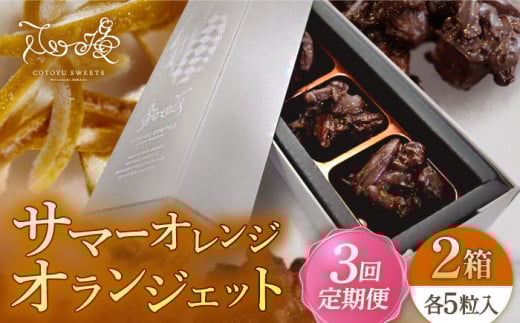 【全3回定期便】サマーオレンジ オランジェット 2セット【心優-CotoyuSweets-】 [KAA503]