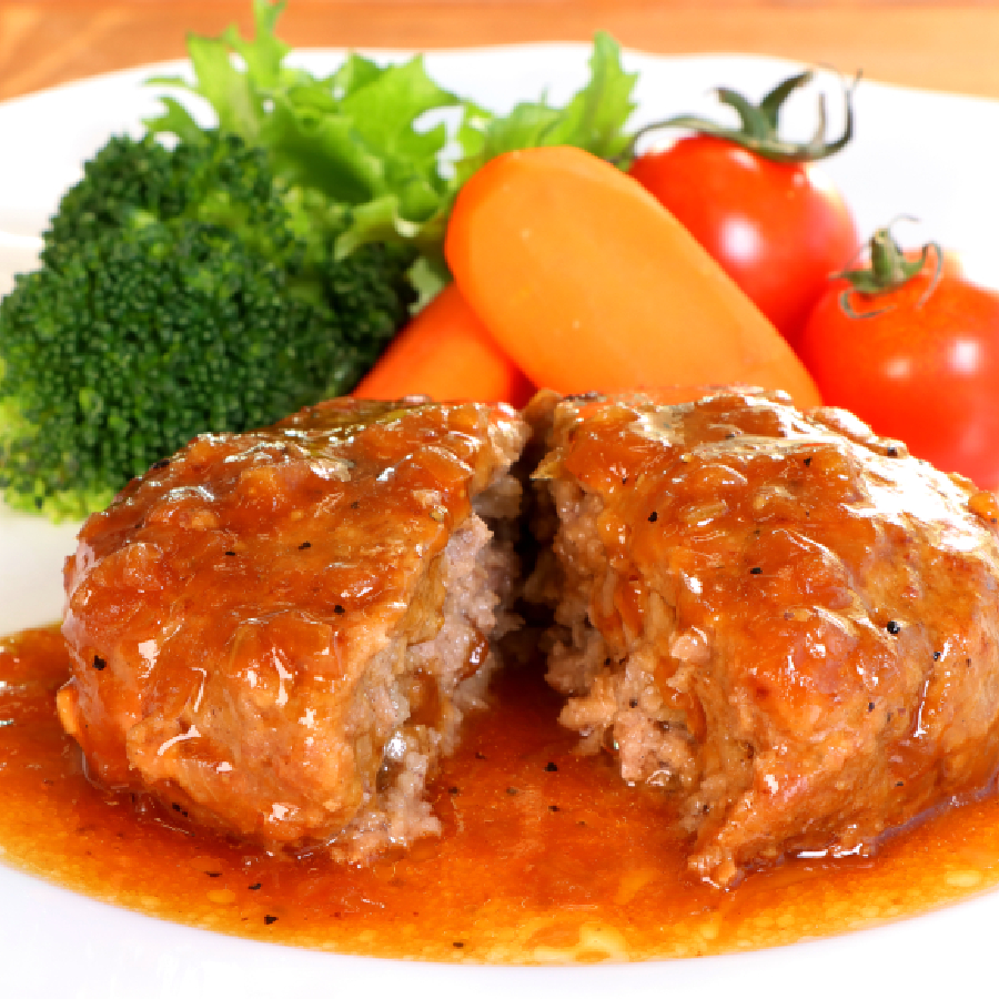 ＜日本ハム＞肉汁あふれる和風ハンバーグ 6個入