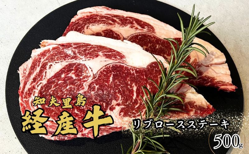 
            【知夫里島】経産牛リブロースステーキ５００ｇ　ステーキ 牛肉 経産牛 放牧 黒毛和牛 国産 リブロース 赤身
          