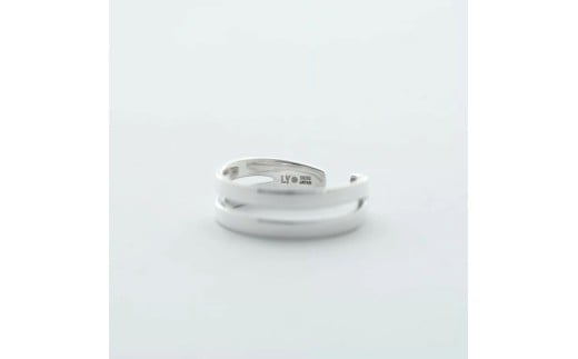 2wayイヤカフリング Laugh＆Yoke TWO-WAY TWO FLAT｜6.6mm幅｜シルバー925｜LY-027