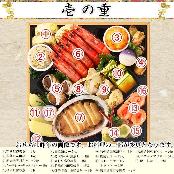 【京都・先斗町ふじ田監修】黄金重「松寿安」3～4人前｜本格料亭おせち 人気おせち