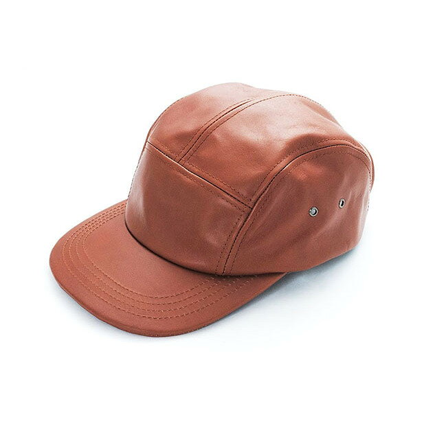 【ふるさと納税】手洗いOK！大きめレザーJETCAP キャメル〔 帽子 キャップ ビッグサイズ 〕 ファッション小物 雑貨 日用品 レザーキャップ