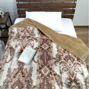 【シングルサイズ2枚組】暖かムートン調2枚合わせ毛布  M-3703-2P【1506776】