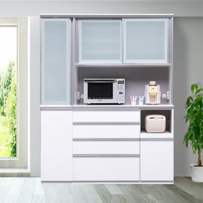 ふるさと納税 大川市 レガシー 幅150cm キッチンボード食器棚&レンジボード ホワイト ブラック |  | 01