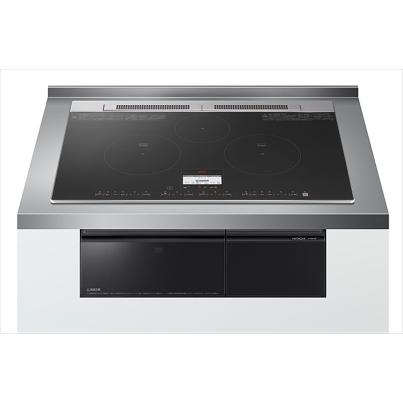 【ふるさと納税】【IHクッキングヒーター】3口IH鉄・ステンレス対応　HT-N8KTF(K) トッププレート幅 60cm [ビルトインからビルトインのみの工事]【 日立 家電 茨城県 日立市 】