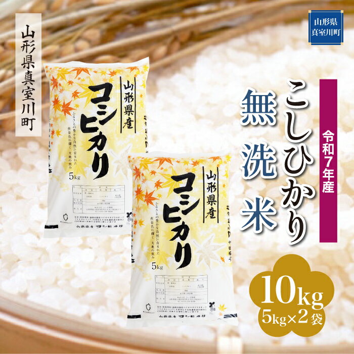 【ふるさと納税】令和7年産 真室川町厳選 コシヒカリ ［無洗米］ 10kg（5kg×2袋）