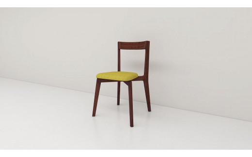 【開梱設置】高野木工 リアルトチェア ウォルナット 生地：CHART6ミモザ【10年保証】
