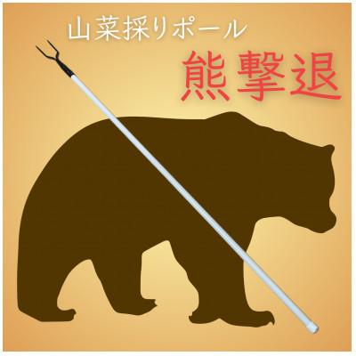 ふるさと納税 岩泉町 山菜採りポール 熊撃退(牛皮カバー付き)