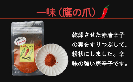 国産 唐辛子 4種セットB（ 赤柚子胡椒 / 一味(鷹の爪) / 青唐辛子味噌 / にんにく味噌 ） 