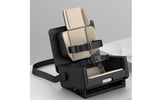 [200-6-1] ＩＫＯＵ　ポータブルチェア(クッション：ベージュ)