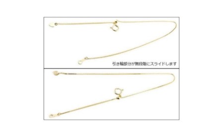 18金 アジャスター チェーン 10cm レディース ベネチアンチェーン ゴールド 18k k18 地金 ハート フリーアジャスター 女性