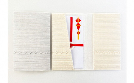 金封袱紗 TSUNAGU 連 ／ ベージュ（慶事用） 日本製 | 袱紗 ふくさ プレゼント ギフト 贈り物 父の日 母の日 新潟県 五泉市 有限会社田中刺繍