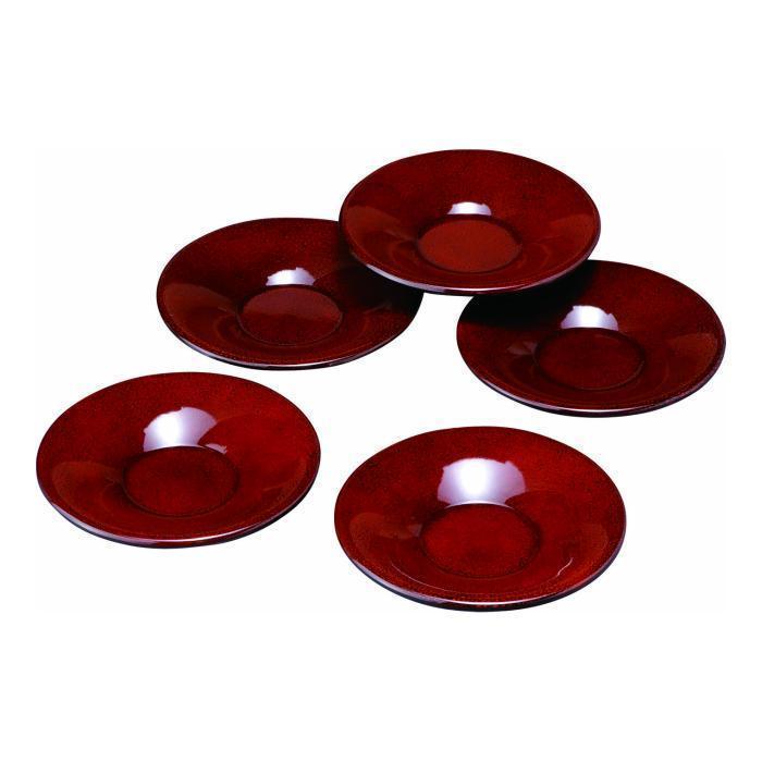 【ふるさと納税】4.0寸 茶托 ななこ（5枚入）【YG108】 | クラフト 民芸 人気 おすすめ 送料無料