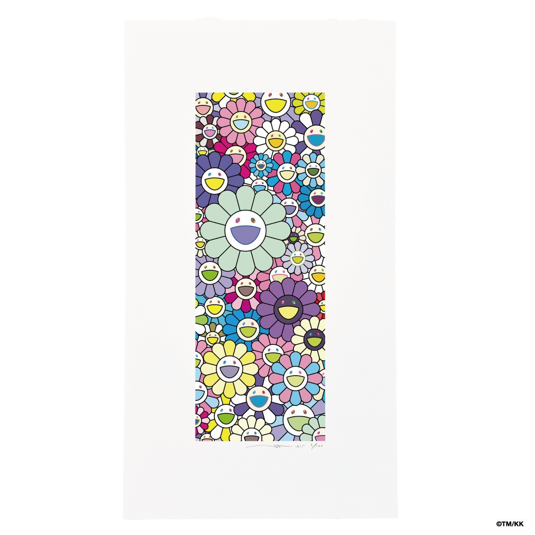 【ふるさと納税限定セット】版画「お花の短冊 川床で楽しむ夏の涼」シリアルNo.入り限定カード付き［ 京都 村上隆 カイカイキキ アーティスト 大人気 レア トレカ カード おしゃれ かわいい アート 現代美術 人気 おすすめ 通販 送料無料 ふるさと納税 ］ 261009_KA038