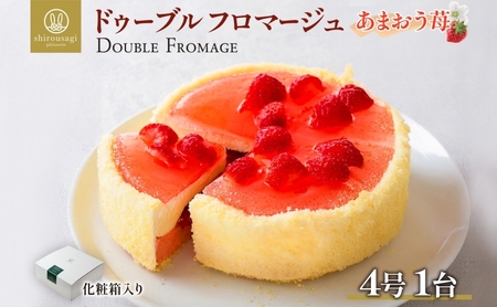 チーズケーキドゥーブルフロマージュあまおう苺濃厚チーズケーキ【1台】【冷凍】