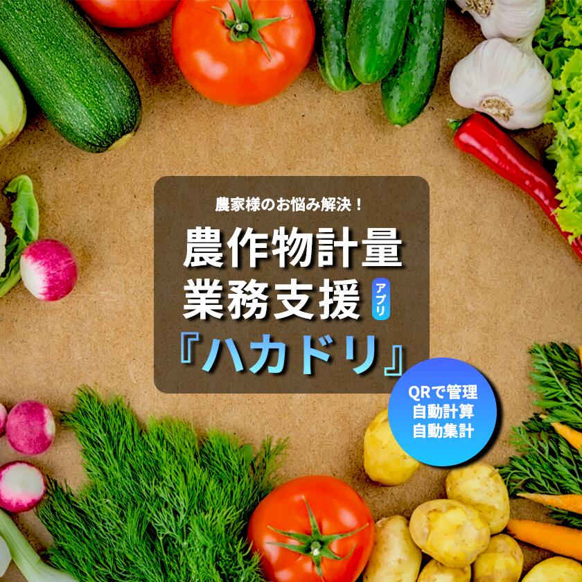 【ふるさと納税】計量業務支援アプリ「ハカドリ」 | アプリ 農業 農業支援 野菜 業務効率化 農作物 農家 生産者 茨城県 つくば市