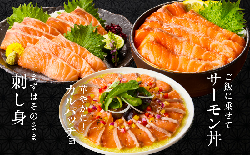 アトランティックサーモン 500g ポーション【小分け 真空パック 訳あり サイズ不揃い 刺身 海鮮丼 サラダ 鮭 さけ シャケ しゃけ sake 人気 オススメ 冷凍】