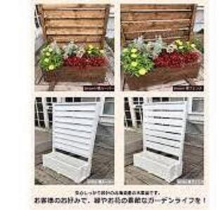 fence planter「GRANDE」横ルーバータイプ【ホワイト】