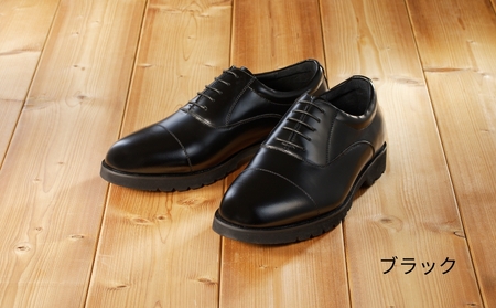 【匠の靴】超軽量 幅広6E本革ビジネスシューズTT-23G(サイズ：29.0cm、カラー：ブラック)