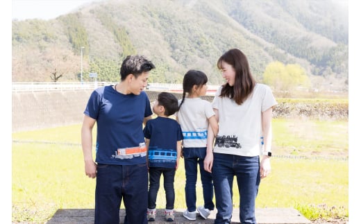 若桜鉄道×OJICOコラボ　つながるトレインTシャツ（半袖 男女兼用S・L・LL）「DDデザイン」