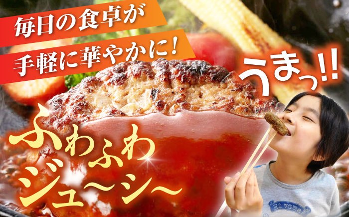 博多和牛×九州産華味鳥　手ごね風ハンバーグ《豊前》　【トリゼンフーズ】福岡　ハンバーグ　冷凍　肉　簡単調理　洋食　 [VAC031]