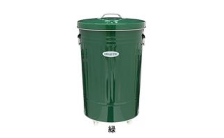 ゴミ箱 オバケツ バケツ職人が作る ダストボックス 42L キャスター付 国産 雑貨 日用品 トタン 屋外 赤