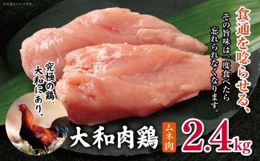 大和肉鶏 ムネ肉 2.4kg |  肉 鶏 大和 鶏肉 かしわ うまみ 料理 和食 洋食 食卓 新鮮 食 フード 高品質 コク おすすめ だし 一貫生産 国産 通販 ギフト 奈良県 五條市