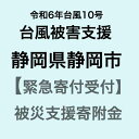 【ふるさと納税】【令和6年台風10号被害支援緊急寄附受付】静岡県静岡市災害応援寄附金（返礼品はありません）