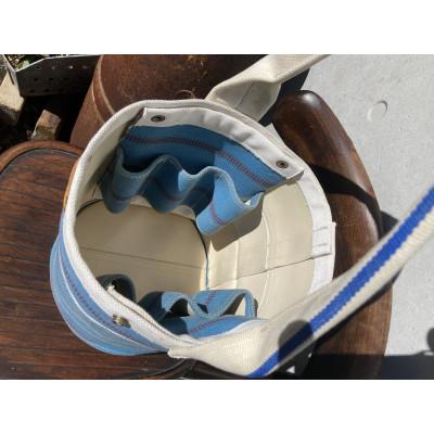 ふるさと納税 近江八幡市 hito+(ヒトプラス)　消防ホースアップサイクル【バケツ型バッグ】青ベース |  | 03