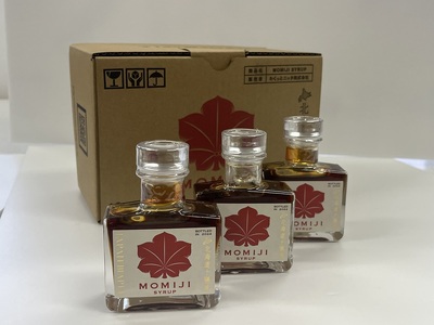 【先行予約 5月以降発送】国産 メープルシロップ 「MOMIJI SYRUP」 50ml×12本入り600ml 北海道 十勝 ジャパンフードセレクショングランプリ受賞！ モンドセレクション金賞受賞 メ