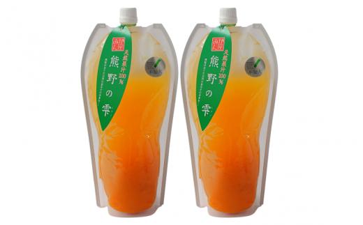 ＜予約受付＞ 天然果汁100％ みかんジュース 熊野の雫（不知火）1L×2  ※2026年4月より発送予定 / ジュース 不知火 しらぬい デコポン 1000ml 果汁100％ ストレート パウチ入 