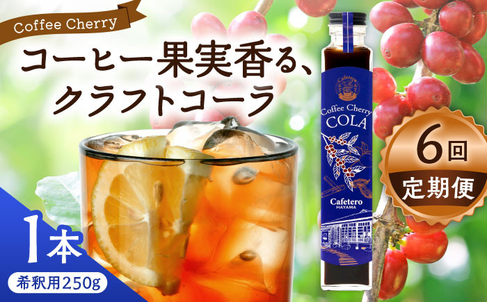 
            【全6回定期便】カフェテーロ葉山　コーヒーチェリーコーラ　250g×1本 / コーラ エナジードリンク 酸味 コーヒー  神奈川県 葉山町 クラフトコーラ 天然 ドリンク 炭酸【合同会社エンディレクト】 [ASBM008]
          