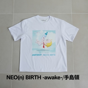 ＜新登場＞VOICE GATHERING アートプリントT-Shirt(NEO(n) BIRTH -awake-・Lサイズ・1枚) Tシャツ 半袖 トップス ホワイト 白 クルーネック M L サイズ