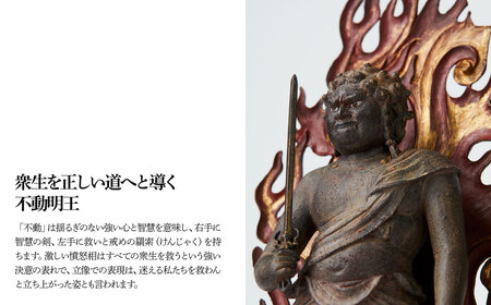 TanaCOCORO[掌] 不動明王立像 | 仏像 守護神 風水 金運 開運 厄除け 本格 仏教 高級 アート デザイン お守り 縁起物 美術 インテリア雑貨 プレミアム 置物 家庭用 東松山イスム 