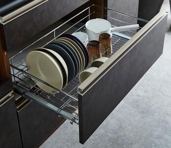 （ウォールナット柄）【開梱設置】 クロノス キッチンボード 上置き付 幅140cm キッチンボード 引き戸 食器棚 オープンボード 完成品 カップボード ダイニングボード 140幅 大川家具