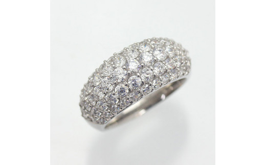 170-9-1 指輪 PT900 プラチナ ダイヤモンド 計 2.0ct パヴェ リング 幅広 【 f046-pt 】　※11号　ALPAZ078-11