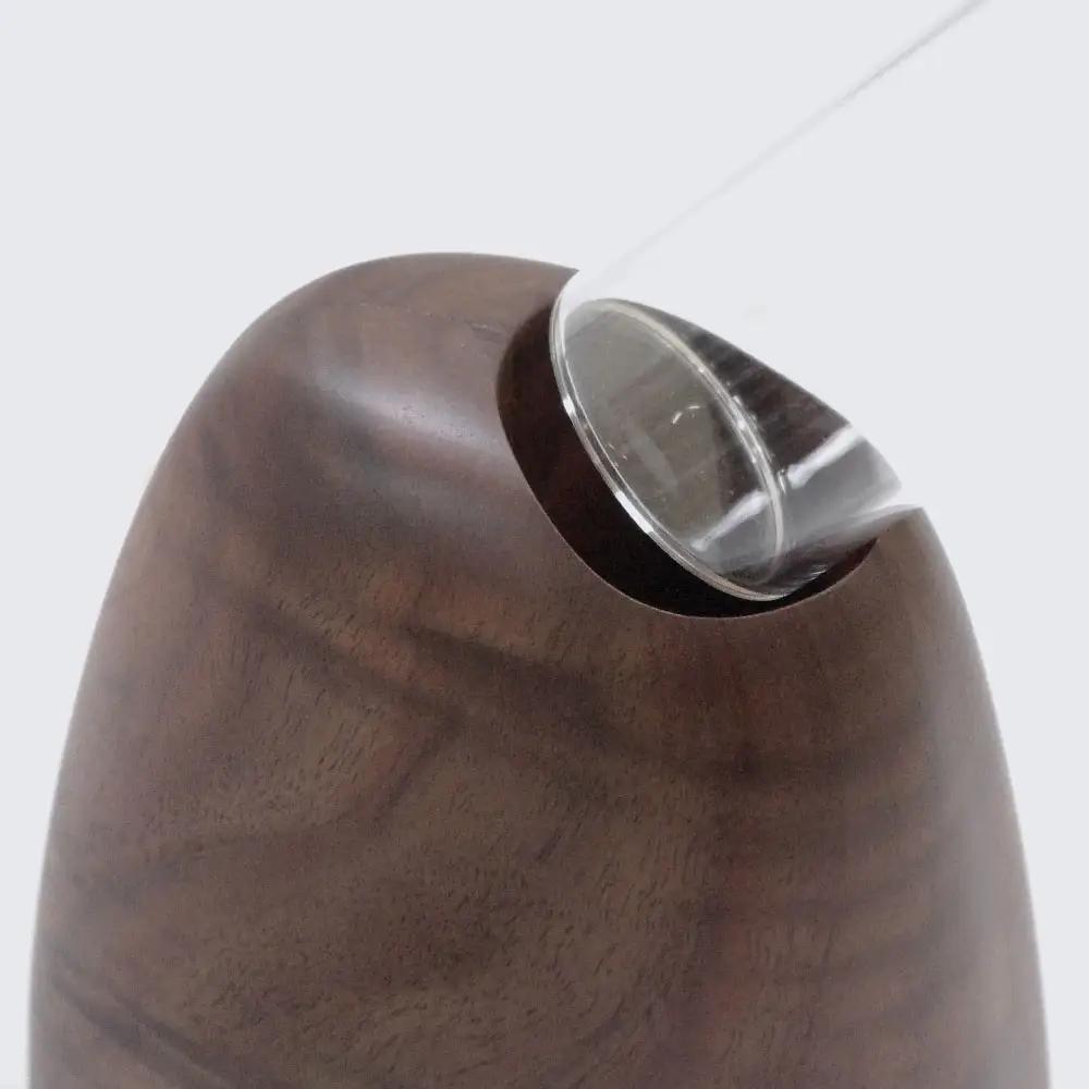 Mango vase - large　walnut/SASAKI【旭川クラフト(木製品/一輪挿し)】マンゴーベース / ササキ工芸_03259