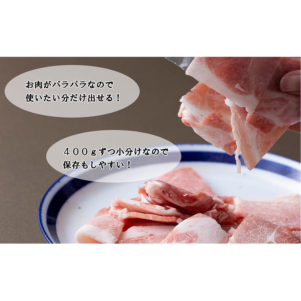 ＜定期便6回＞ 北海道産 健酵豚 小間切れ 計 1.2kg (全7.2kg)_イメージ4