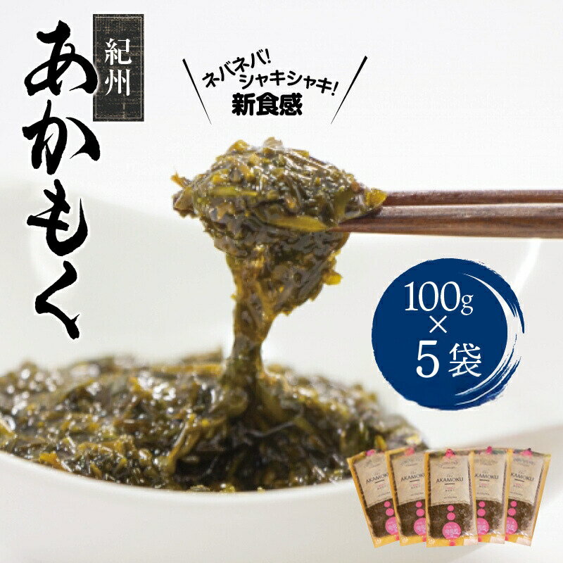 【ふるさと納税】 紀州あかもく 由良町産 100g×5パック（2024年産）
