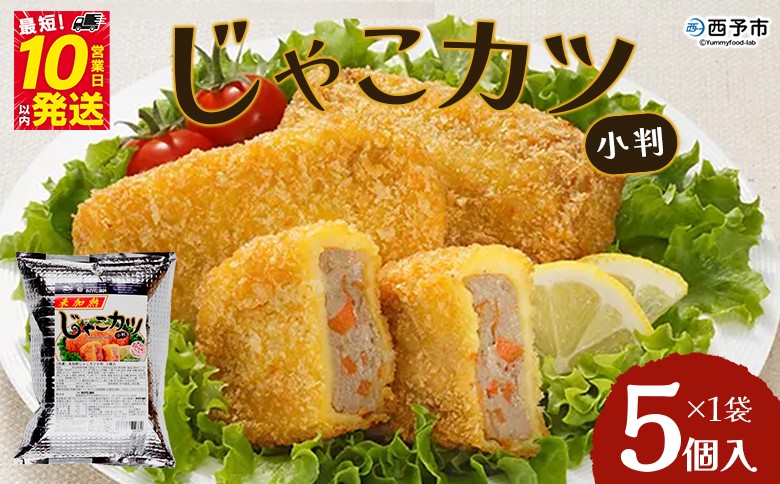 
おがた蒲鉾　じゃこカツ小判（未加熱）5個入り
